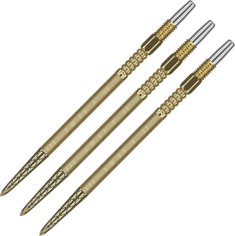 Target Darts نقاط دارت سويس بوينت DX (عبوة 3 قطع من النصائح) – 26 مم/30 مم/35 مم/40 مم – ذهبية/فضية/سوداء SP – تغيير نقطة دارت سويس، ملحقات دارت احترافية، إزالة نصيحة الدارت - Image 1